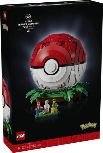 LEGO Pokémon Pokéball iconica con allenatori