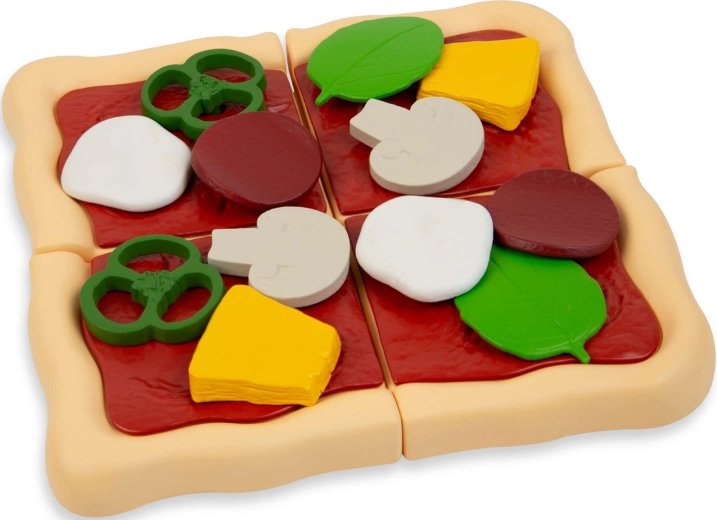 Pizza tagliabile e pezzi facili da afferrare