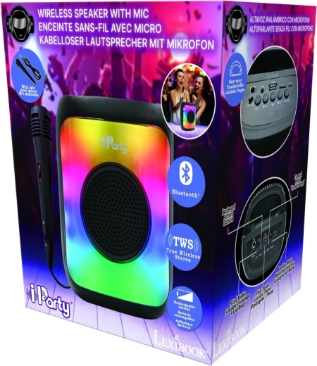 Lexibook iParty altoparlante karaoke Bluetooth con microfono