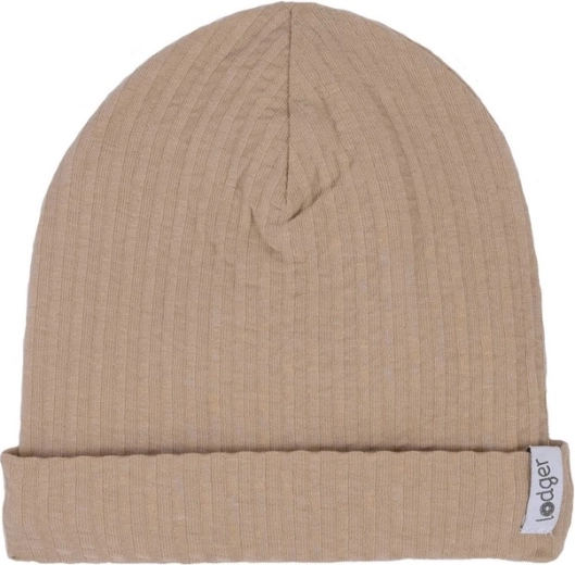 Cappellino in cotone Lodger seersucker beige 0–6 mesi