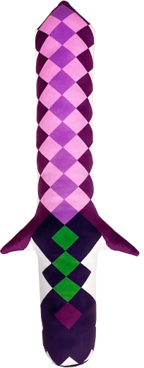 Fluffy Fighterz spada di peluche luminosa Pixel rosa