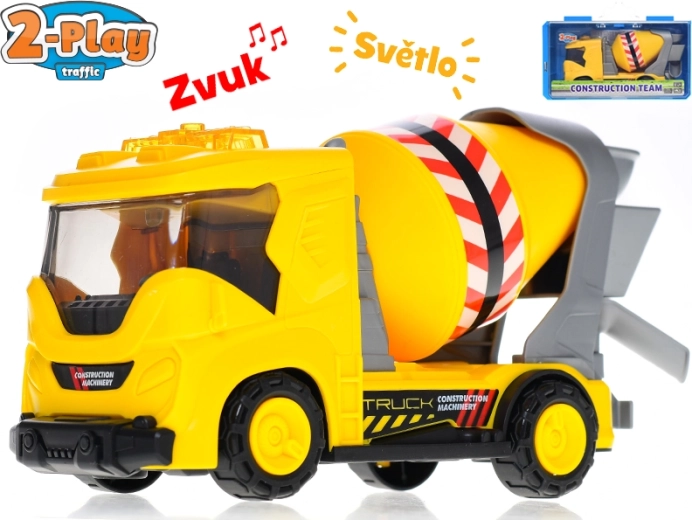 2-Play Traffic betoniera giocattolo con luci e suoni 22 cm