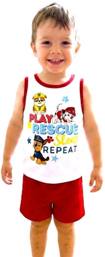 Pigiama estivo da bambino senza maniche Paw Patrol
