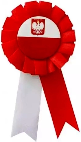 Coccarda nazionale bianco‑rossa