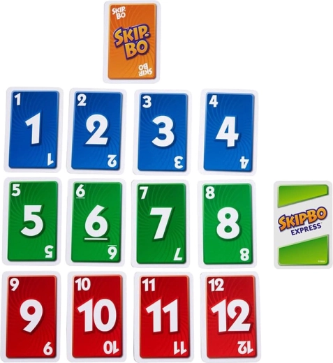 Carte chiare con numeri grandi