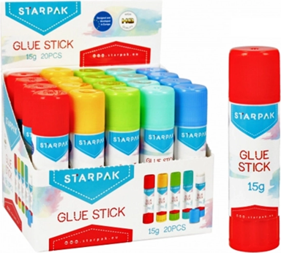 STARPAK colla stick 15 g con involucro colorato - 1 pezzo