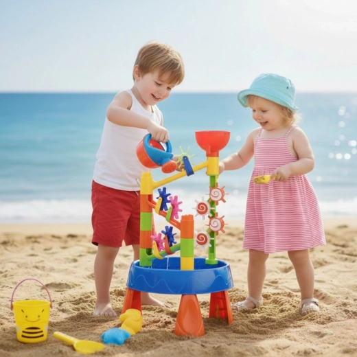 Gioco con acqua e sabbia