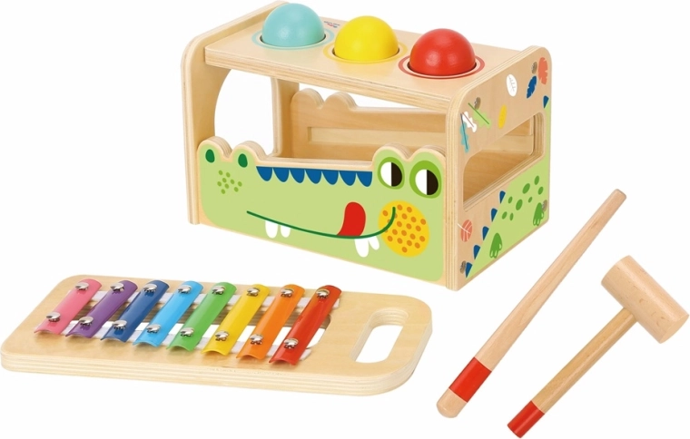 2Kids Toys gioco martelletto e xilofono a forma di coccodrillo
