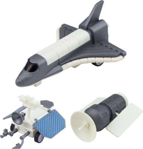 Navetta spaziale e satellite per missioni orbitali