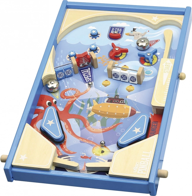 Flipper in legno VILAC – grande flipper da tavolo sottomarino