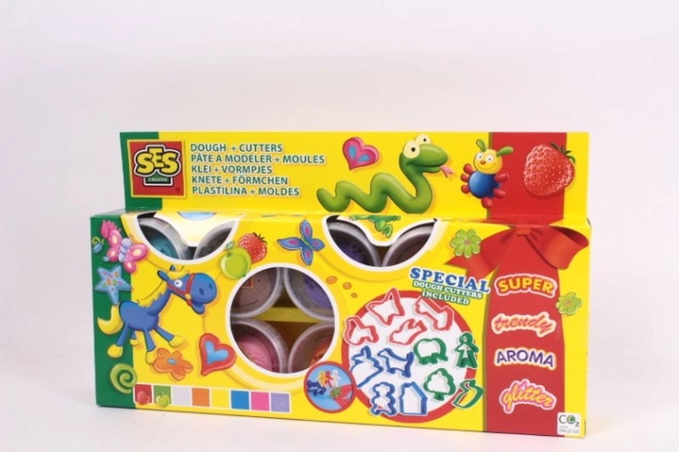 Set di pasta modellabile SES 8×90 g con formine (12 pz)