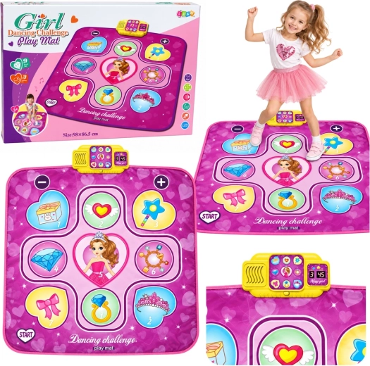 Tappetino da ballo interattivo Principessa con luci LED e musica