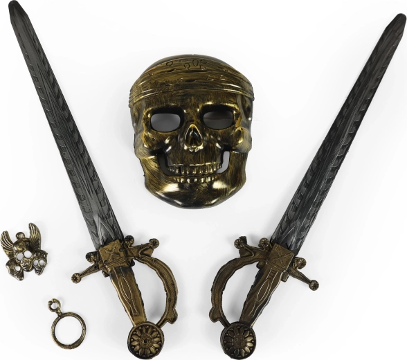 Set da pirata con maschera e 2 spade
