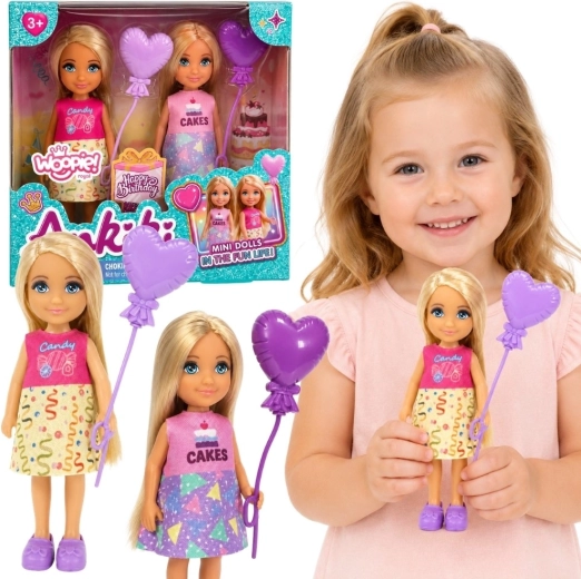 Set di mini bambole Ankiki Candy e Cakes Woopie Royal per compleanno