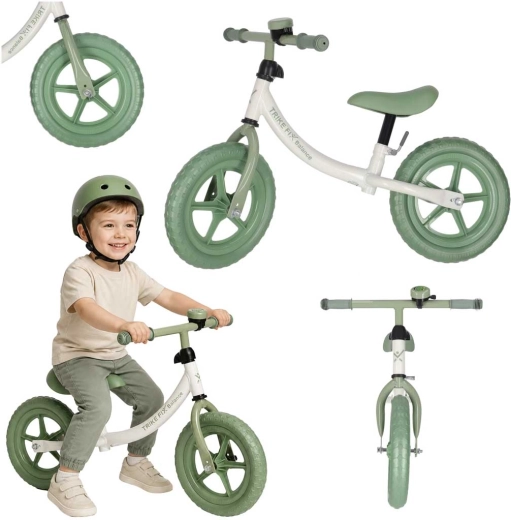 Bici senza pedali Trike Fix con campanello verde