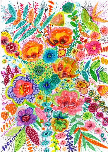 Puzzle Enjoy Fiori vivaci 1000 pezzi
