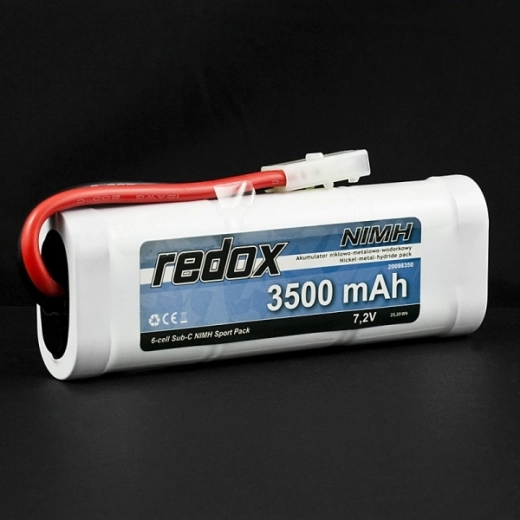 Pacco batteria Redox NiMH 3500 mAh 7,2 V (Tamiya grande)