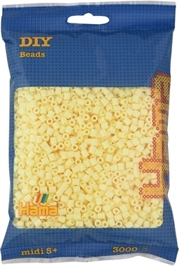 Perline da stirare Hama Midi color crema 3000 pz