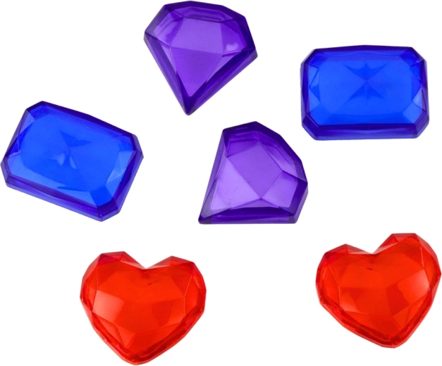 Gemme lucenti e forme per un gioco creativo