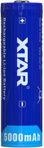 Batteria ricaricabile XTAR INR 21700-50E Li-ion 5000 mAh con protezione