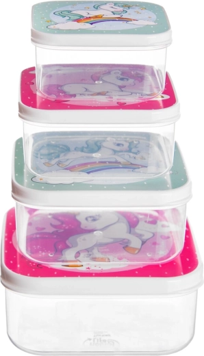 Set da 4 box per porzionare facilmente la merenda