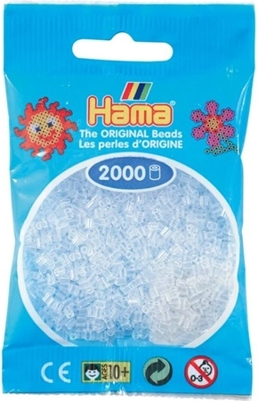 Hama mini perline da stirare trasparenti 2000 pz