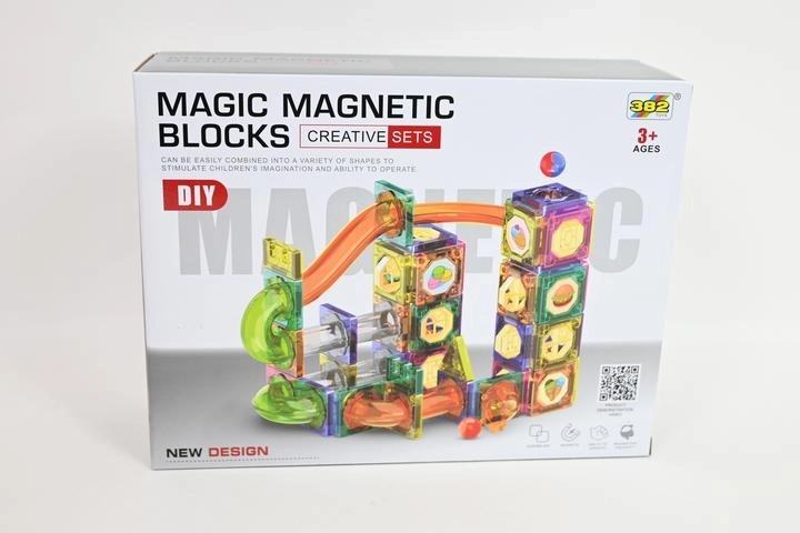 Costruzione magnetica – pista per biglie da 94 pezzi