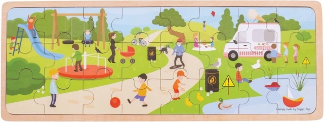 Puzzle in legno per bambini Al parco