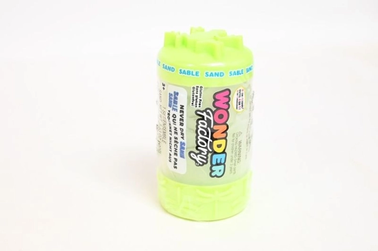 MGA Wonder Factory NeverDrySand sabbia cinetica verde con rullo 4 in 1