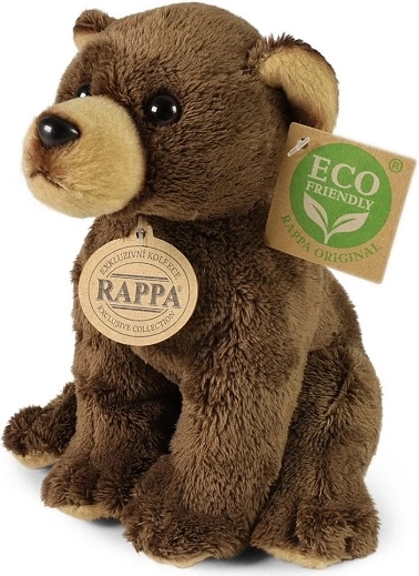 Orsetto di peluche Rappa marrone seduto 15 cm Eco-Friendly