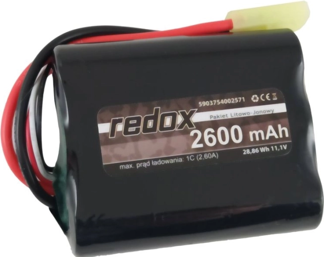 Batteria Li-Ion Redox ASG 2600 mAh 11,1 V mini tamiya (assemblata) - 1 pezzo