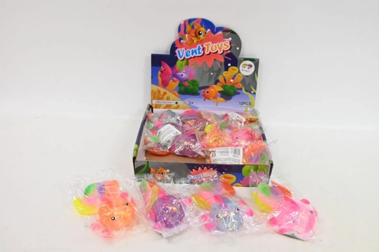 Pesciolino antistress da spremere con glitter