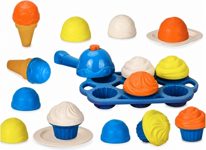 Stampini e pezzi per più combinazioni di dessert
