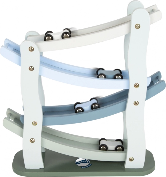 Pista da corsa in legno per auto Blue – small foot