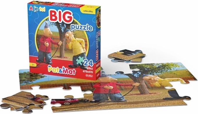 Pat a Mat Puzzle BIG 1 – puzzle da pavimento bifacciale 24 pezzi