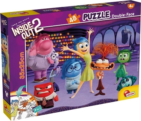 Lisciani Disney puzzle fronte/retro 48 pezzi Inside Out 2