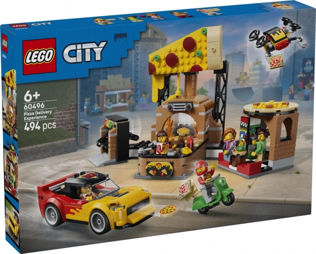 LEGO City consegna pizza con veicoli