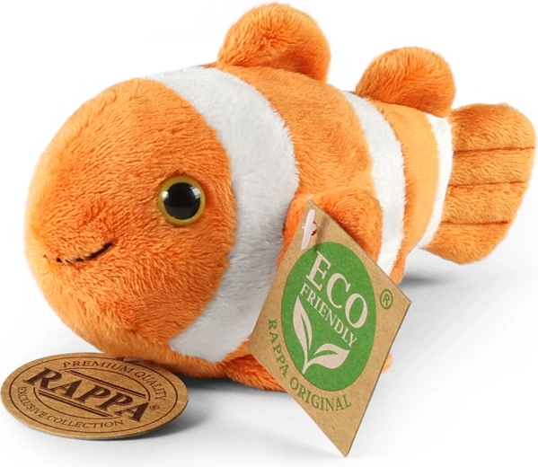 Rappa pesce pagliaccio ocellato di peluche 14 cm eco-friendly