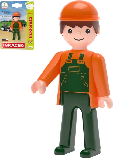 Efko Igráček MultiGO trattorista figura snodata su cartoncino - 1 pezzo
