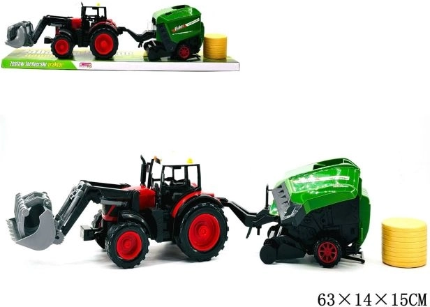 Trattore con macchina agricola