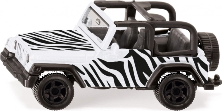 Siku Jeep Wrangler Safari – modello in metallo 1:55 con gancio di traino