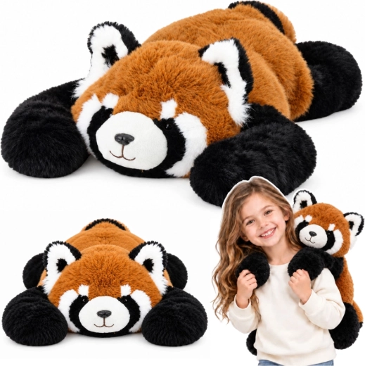Panda rossa di peluche con zampe lunghe 60 cm
