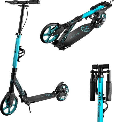 Guida fluida e silenziosa con ruote da 200 mm e ABEC 7