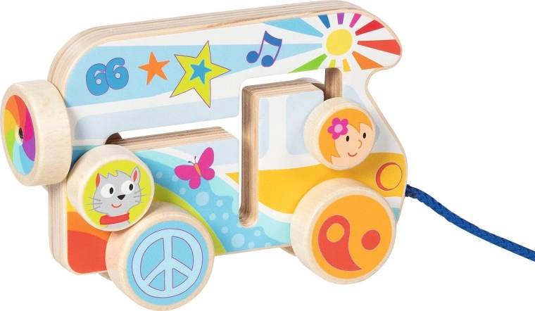 Camper van in legno da trainare - 1 pezzo