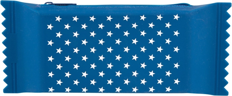 EASY MORNING astuccio in silicone blu scuro con motivo a stelle