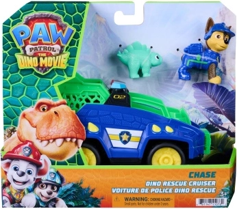 Paw Patrol: veicolo di soccorso Dino Film Chase Dino Rescue Cruiser con figurine