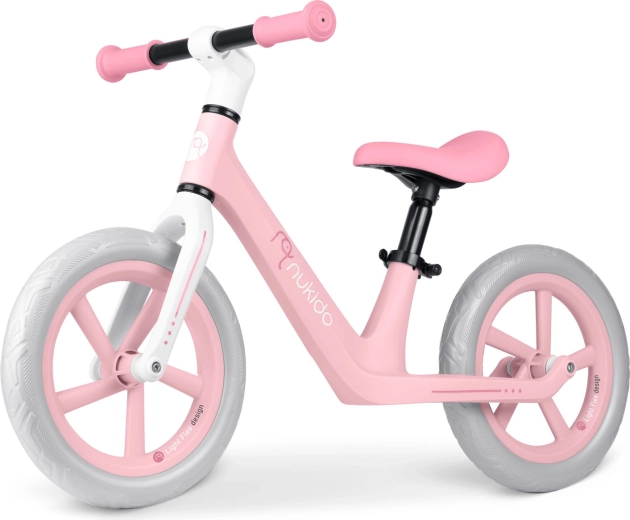Bicicletta senza pedali per bambini Nukido Light Flee rosa