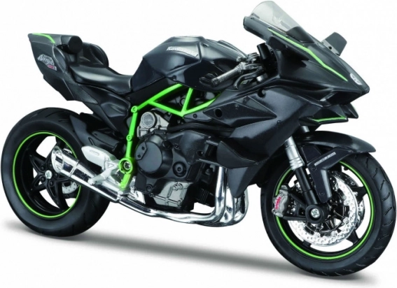 Motocicletta con cavalletto Kawasaki Ninja H2 R scala 1:12