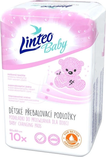 Teli per cambio Linteo Baby 60 × 60 cm 10 pz