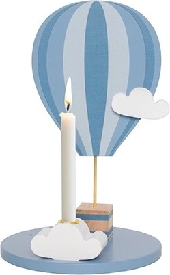 Jabadabado supporto per candela mongolfiera blu